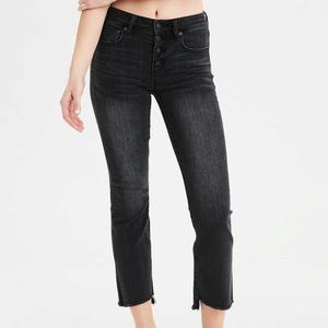 American eagle high rise flare bottoms jeans